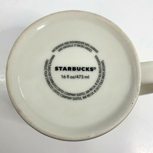 Las Vegas 2012 Starbucks Coffee Mug Collectors Series 16 Ounce Sin City Nevada - Picture 6 of 6